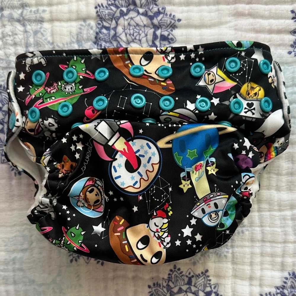 Tokidoki Colorful Space Adventure Baby Diaper Cover